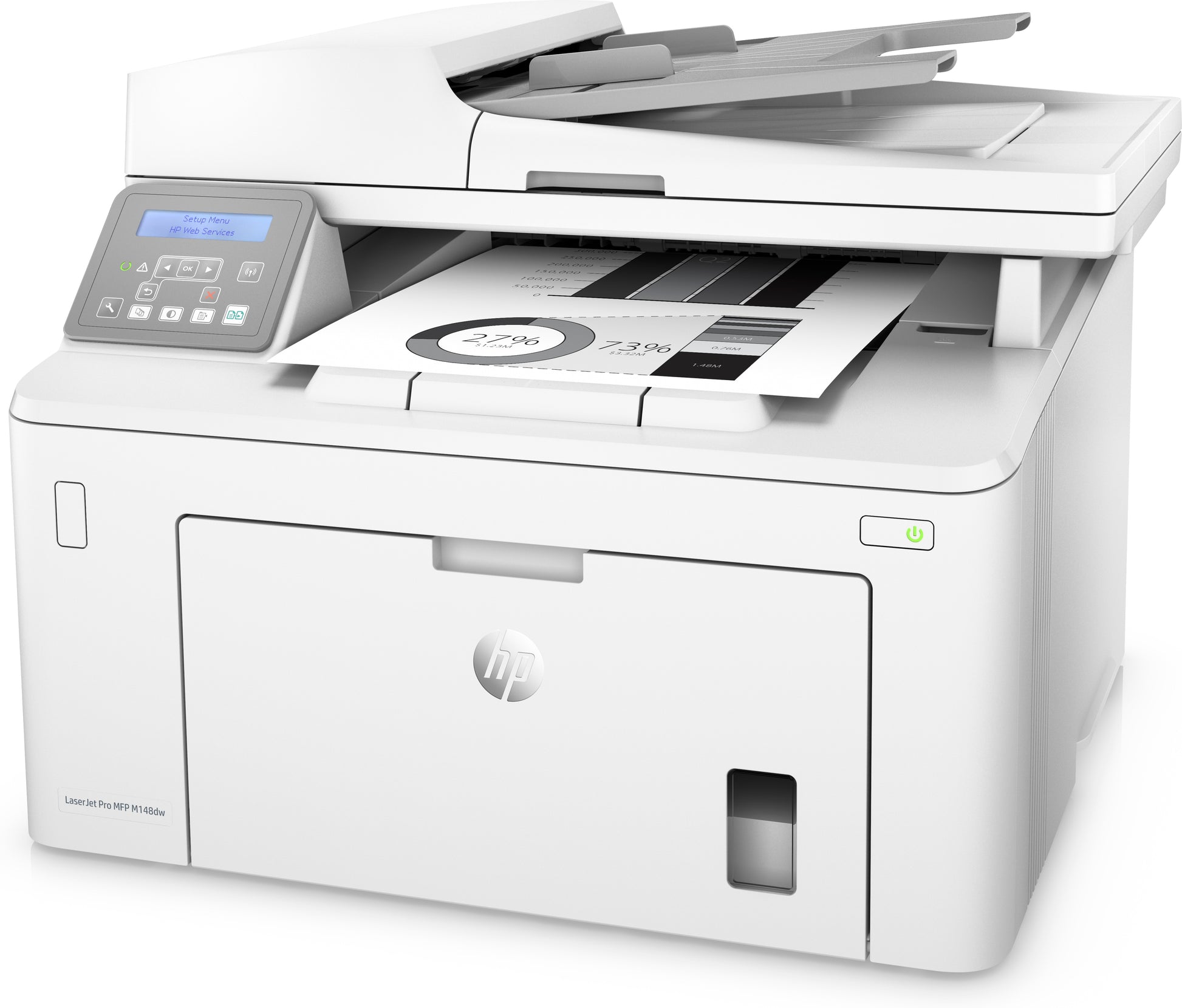 HP LaserJet Pro MFP M148dw – SW-Laser-Multifunktionsdrucker, A4, 3-in-1, Duplex, ADF, WLAN/LAN, AirPrint
