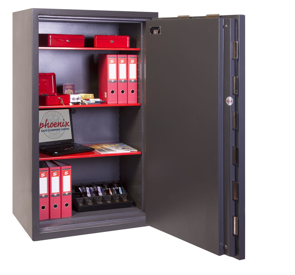 Phoenix Safe Co. Phoenix Wandtresor ELARA HS3555K – Schlüsselschloss – 330,0 l – feuerfest – Wandmontage – Graphitgrau