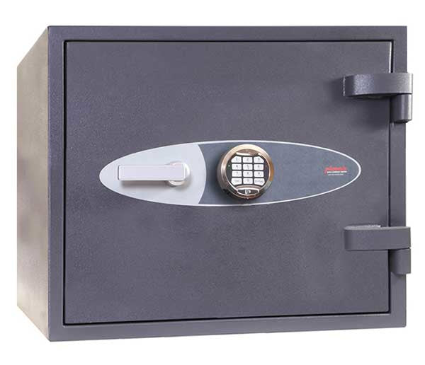 Phoenix Safe Co. Phoenix Sicherheitsschrank NEPTUN HS1052E – Elektronikschloss – 46 l – feuerfest – Bodenmontage – Graphitgrau