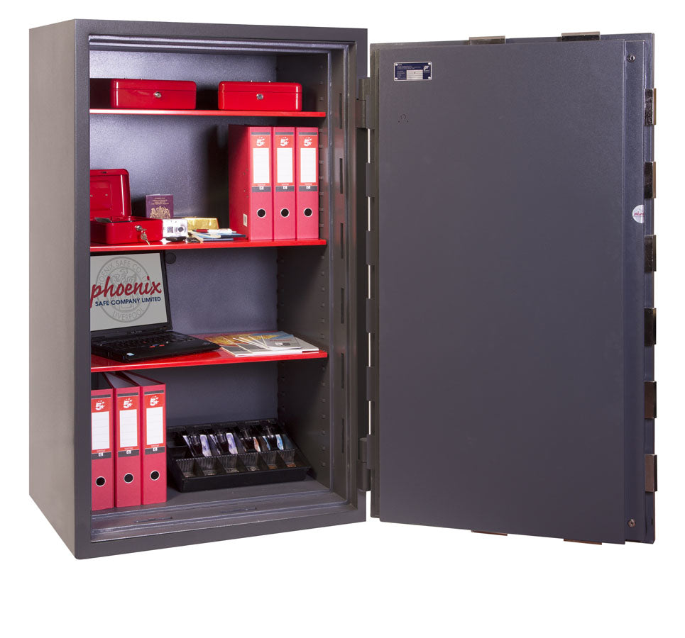 Phoenix Safe Co. Phoenix Wandtresor MERCURY HS2055K – Schlüsselschloss – 330 l – feuerfest – Wandmontage – Graphitgrau