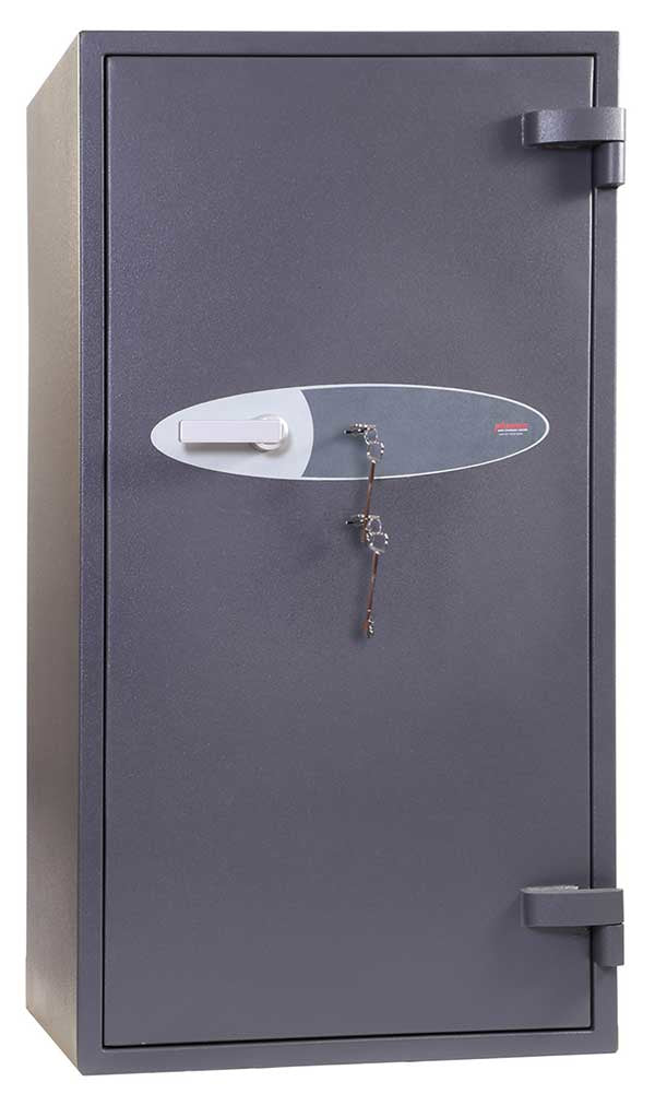 Phoenix Safe Co. Phoenix Tresor HS6074K – Schlüsselschloss – 190 l – Feuerschutz 30 min – Bodenmontage – Graphitgrau