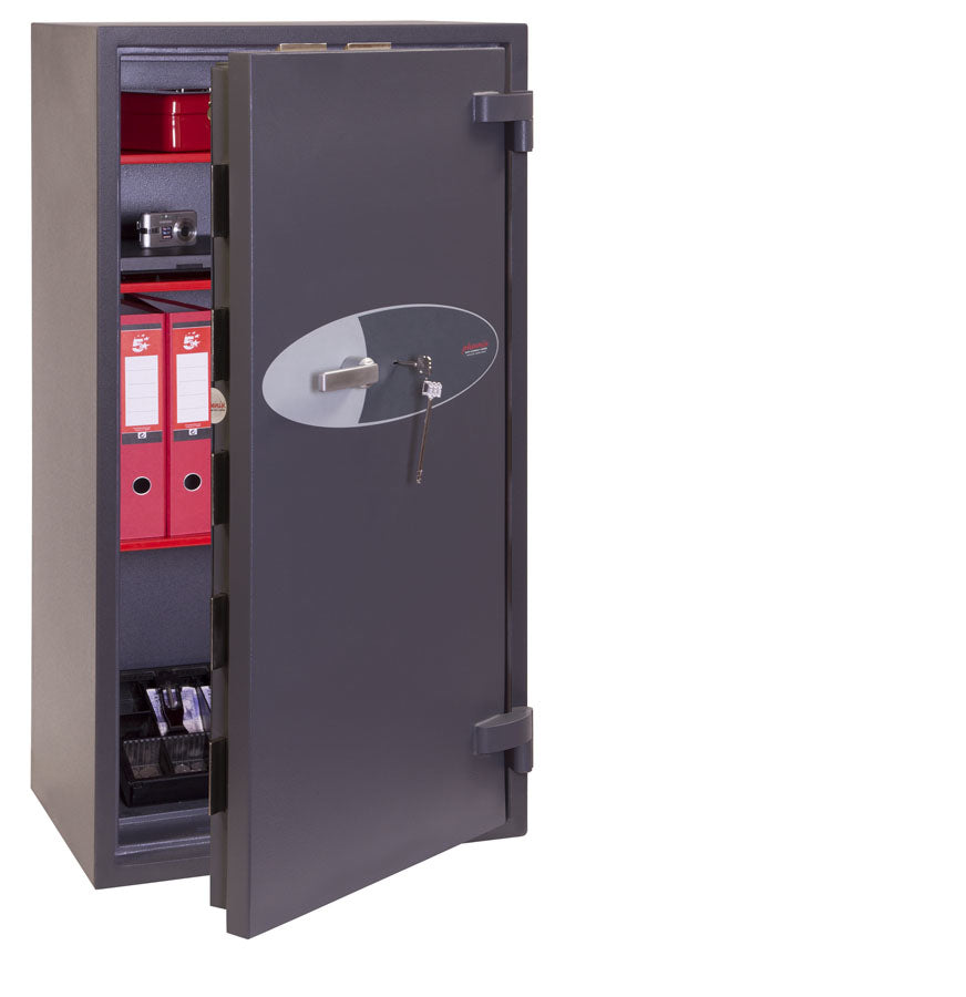 Phoenix Safe Co. Phoenix Tresor MERCURY HS2054K – Schlüsselschloss – 197 l – feuerfest – Boden-/Wandmontage – Graphitgrau
