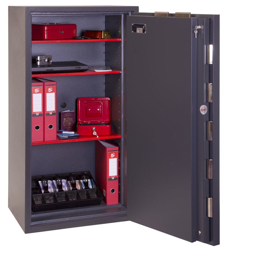 Phoenix Safe Co. Phoenix Tresor MERCURY HS2054K – Schlüsselschloss – 197 l – feuerfest – Boden-/Wandmontage – Graphitgrau
