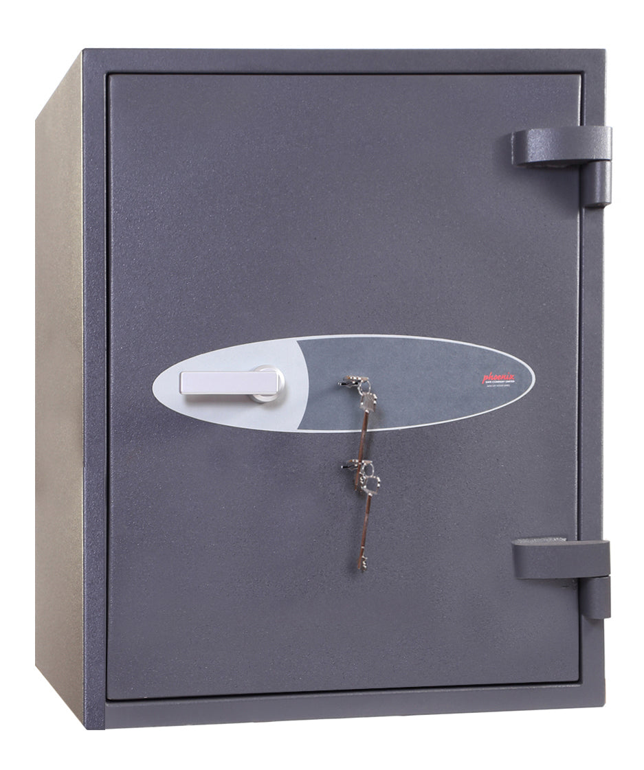 Phoenix Safe Co. Phoenix Wandtresor Planet HS6073K – Schlüsselschloss – 129 l – Feuerschutz 30 min – Graphitgrau