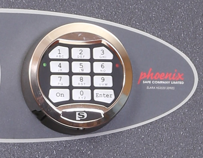 Phoenix Safe Co. Phoenix Tresor HS9072E – Elektronikschloss – 154 l – Feuerschutz 30 min – Boden-/Wandmontage – Graphitgrau