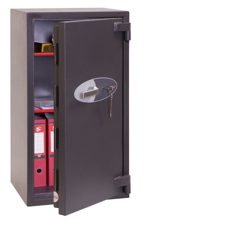 Phoenix Safe Co. Phoenix Tresor ELARA HS3553K – Schlüsselschloss – 110 l – feuerfest – Widerstandsgrad 3 – Graphitgrau