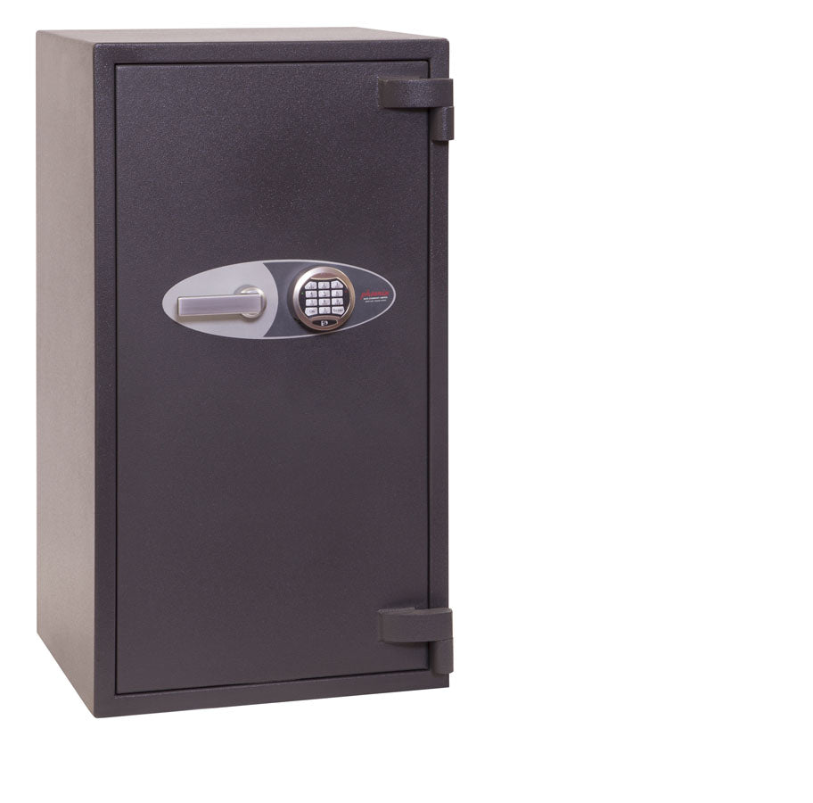 Phoenix Safe Co. Phoenix Wandtresor MERCURA HS2053E – Elektronikschloss – 110 l – feuerfest – Wandmontage – Graphitgrau