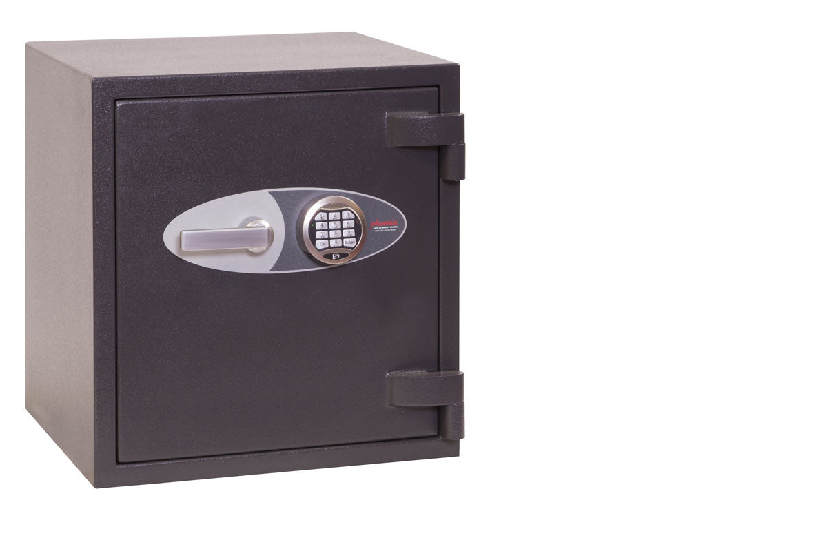 Phoenix Safe Co. Phoenix Wandtresor Mercury HS2051E – Elektronikschloss – 56 l – Feuerfest – Wandmontage – Graphitgrau