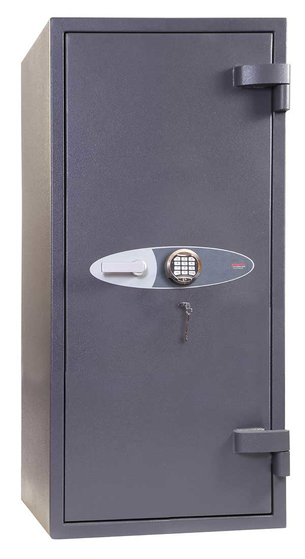 Phoenix Safe Co. Phoenix Sicherheitsschrank HS9075E – Elektronik + Schlüssel – 342 l – Feuerschutz 30 min – Boden-/Wandmontage