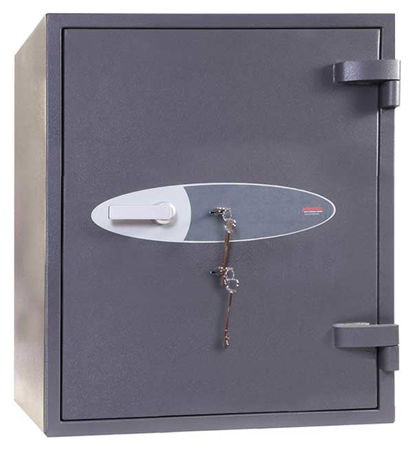 Phoenix Safe Co. Phoenix Wandtresor PLANET HS6072K – Schlüsselschloss – 100 l – Feuerschutz 30 min – Bodenmontage – Graphitgrau