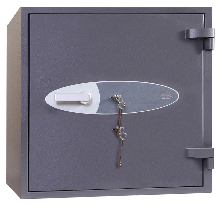 Phoenix Safe Co. Phoenix Tresor HS9071K – Schlüsselschloss – 121,0 l – Feuerschutz 30 min – Boden-/Wandmontage – Graphitgrau