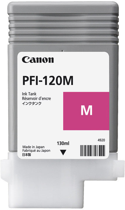 Canon PFI-120M Magenta Tintenpatrone (Original) – 130 ml – für TM-200/205/300 … – 2887C001
