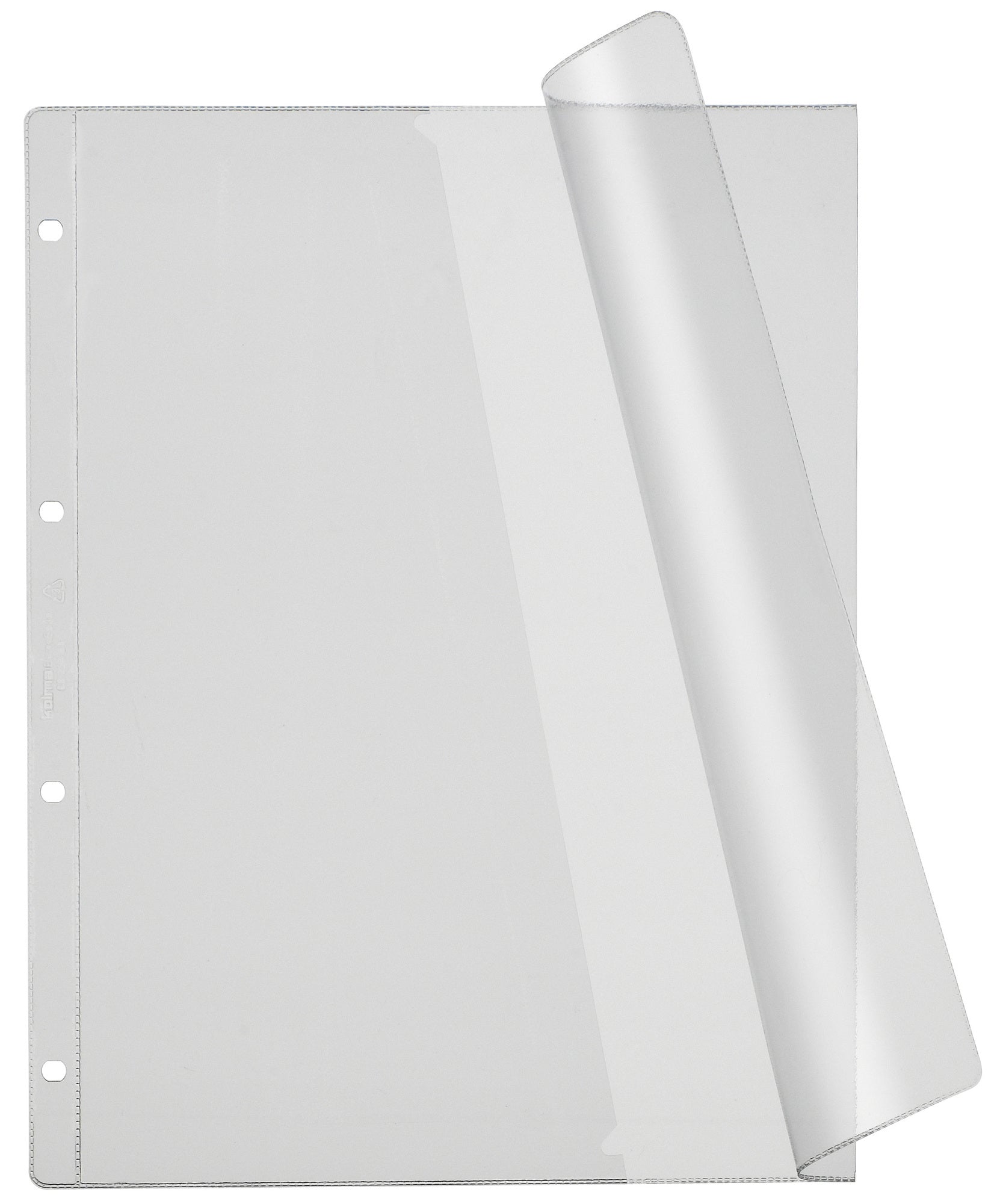 Kolma Sichtmappe A4 – transparent, Kunststoff, glänzend, 140 µm, 10er-Pack, 100% rezyklierbar