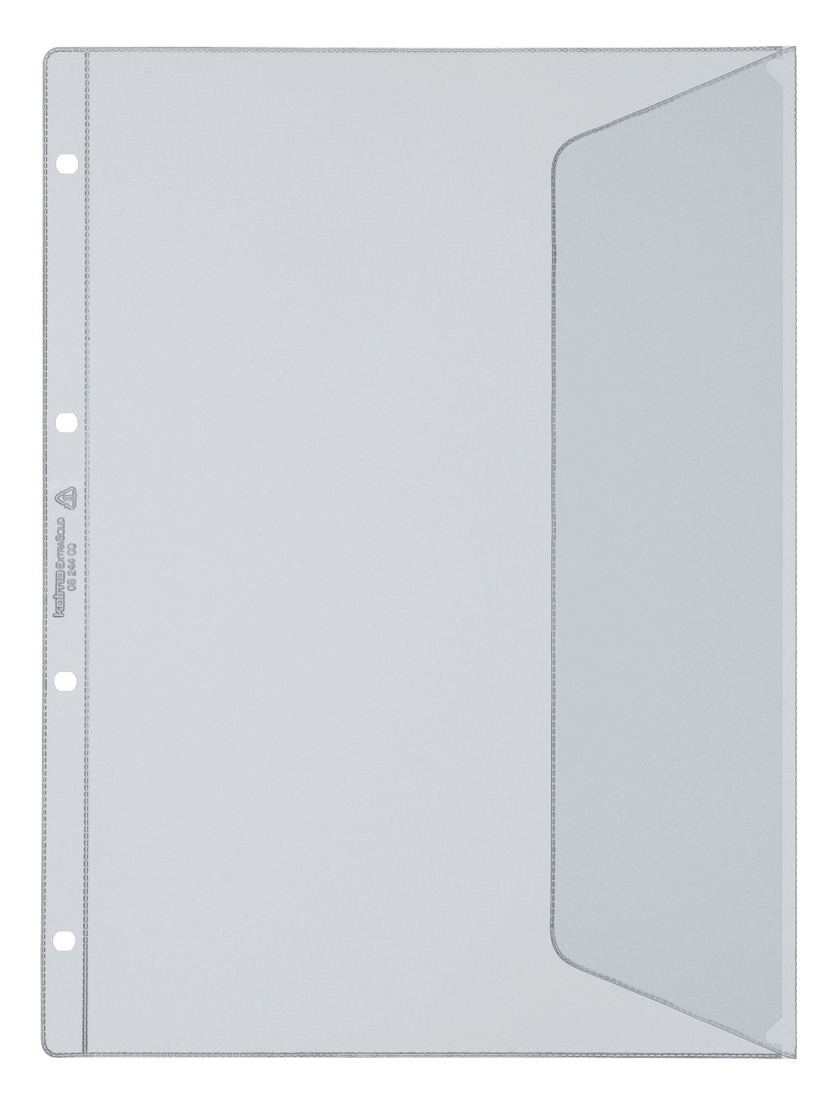 Kolma Sichtmappe A4 – transparent, Kunststoff, glänzend, 140 µm, 10er-Pack