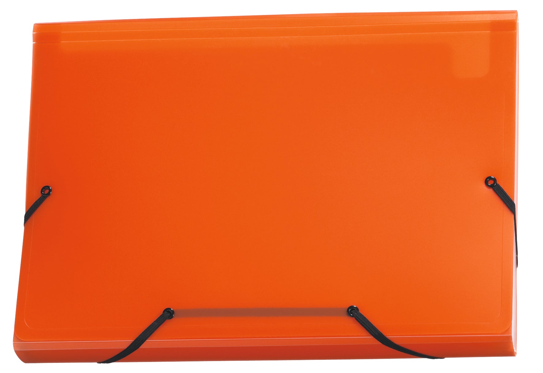 Kolma Sammelmappe für A4, Kunststoff, Orange, mit Gummizug