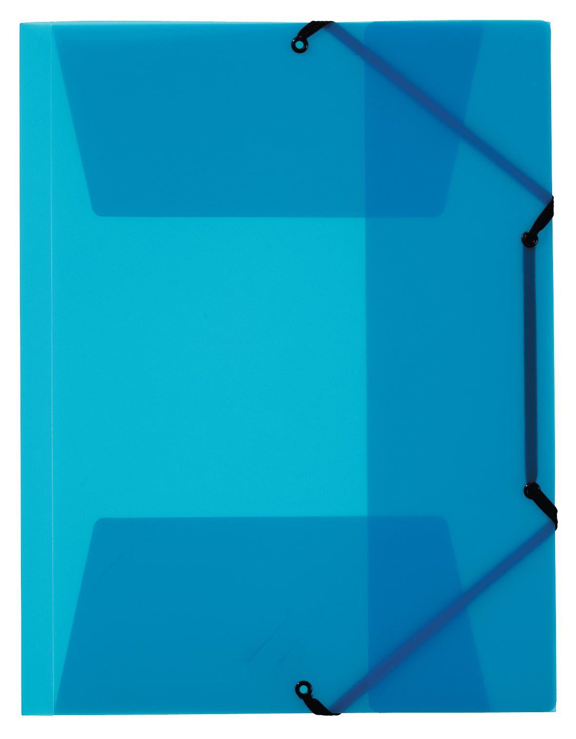 Kolma Sammelmappe für A4, Kunststoff, Blau, mit Gummizug