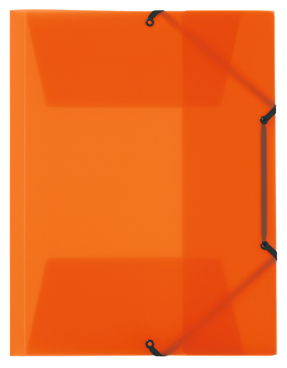 Kolma Sammelmappe für A4, Kunststoff, Orange, mit Gummizug