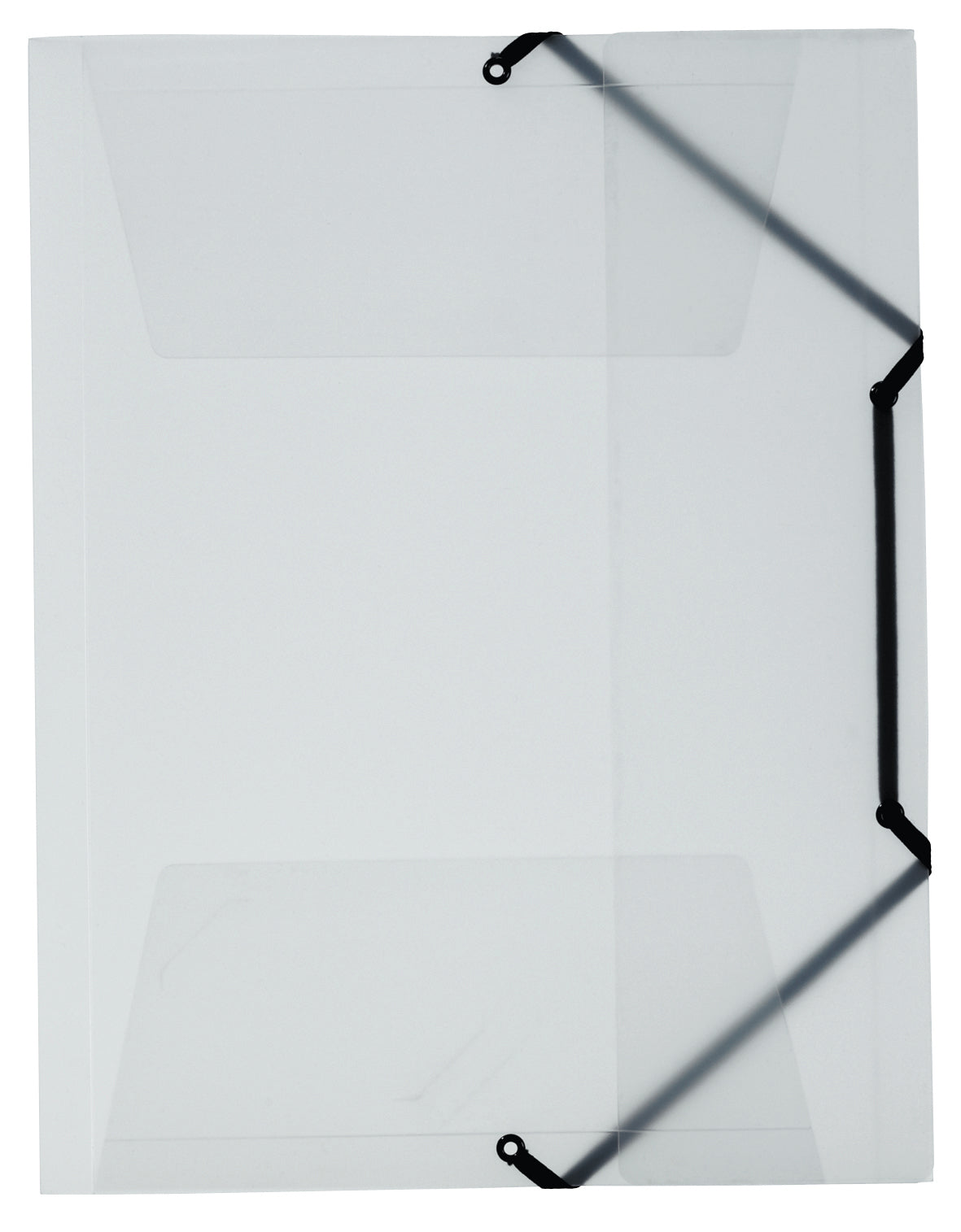 Kolma Sammelmappe für A4, Kunststoff, transparent, mit Gummizug