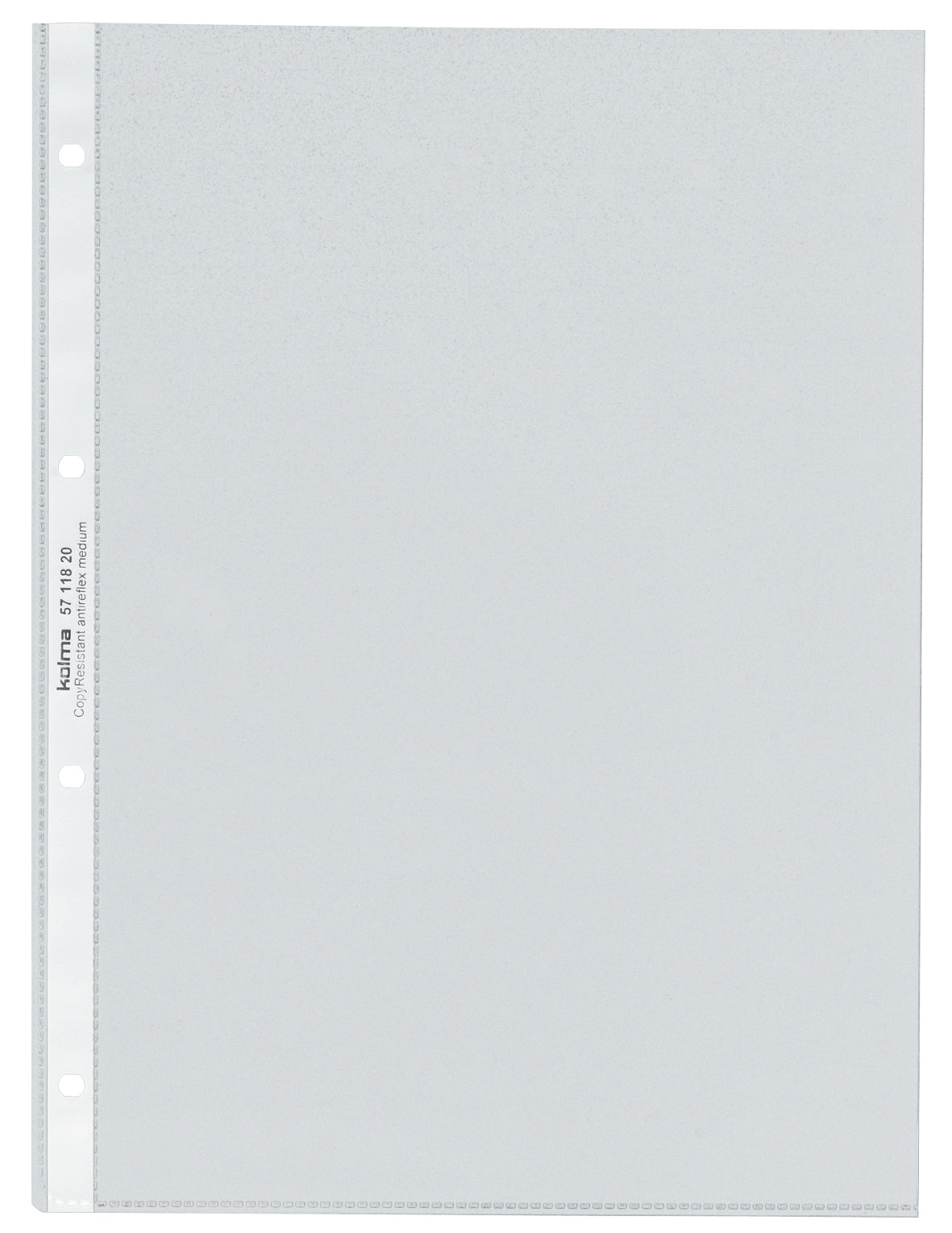 Kolma Sichtmappe A4 – 100 Hüllen, Transparent, Kunststoff, Matt, 80 µm