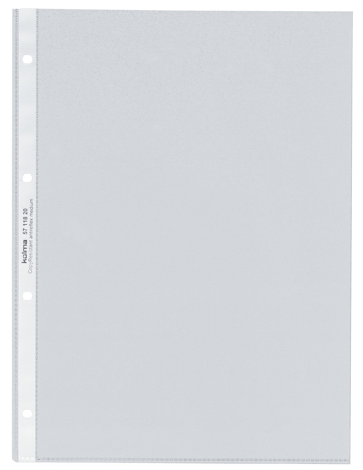 Kolma Sichtmappe A4 – transparent, Kunststoff, matt, 80 µm, 10er-Pack