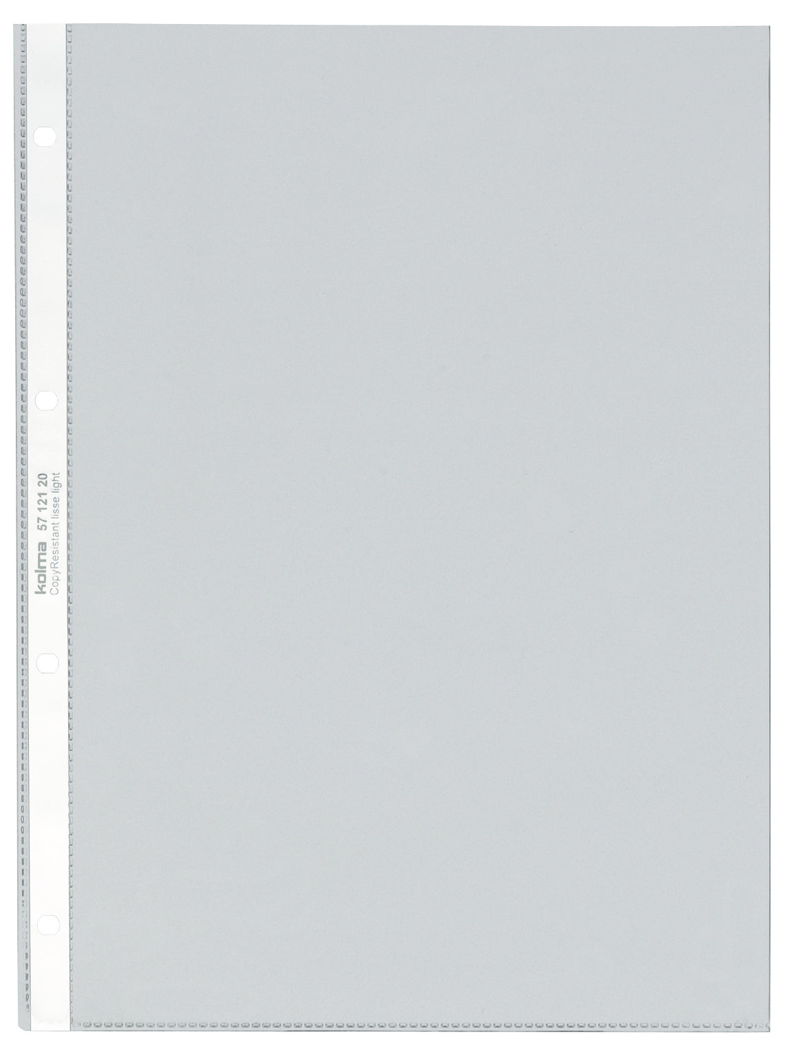Kolma Sichtmappe A4 – transparent, Kunststoff, glänzend, 60 µm, 100er-Pack