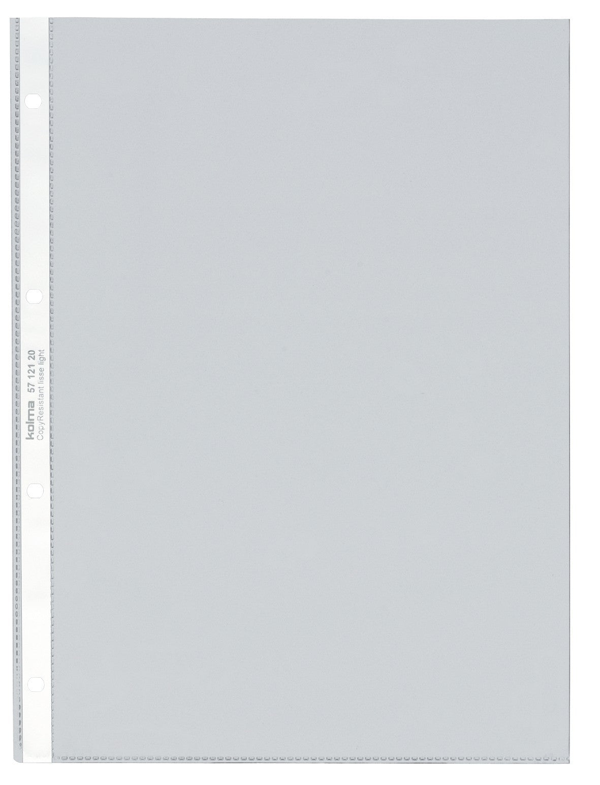 Kolma Sichtmappe A4 – 25 Hüllen, Transparent, Kunststoff, Glänzend, 60 µm