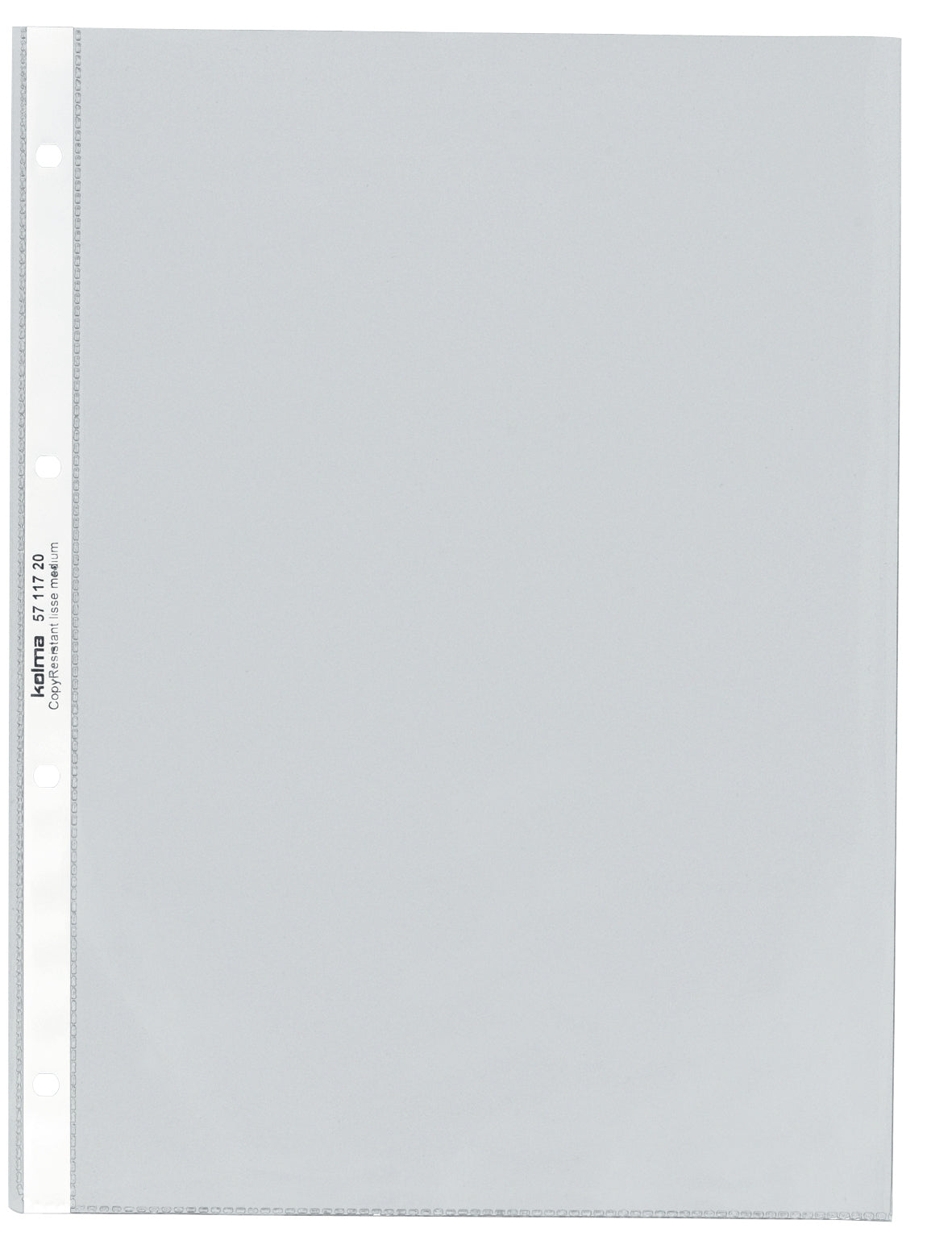 Kolma Sichtmappe A4 – 100 Hüllen, Transparent, Kunststoff, Glänzend, 80 µm
