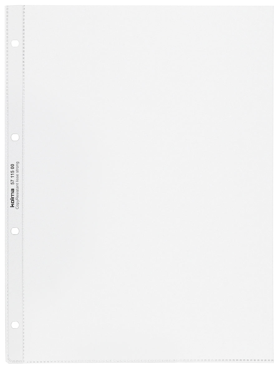 Kolma Sichtmappe A4 – 10 Hüllen, transparent, Kunststoff, glänzend, 100 µm, 100% rezyklierbar