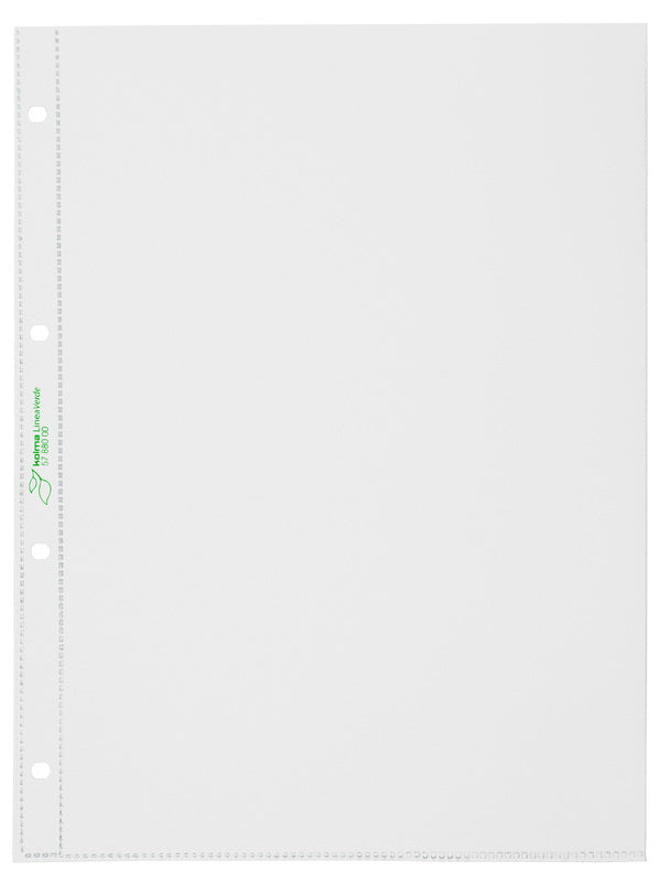Kolma LineaVerde A4 Sichtmappe – transparent, Polypropylen, 90 µm, 10er-Pack