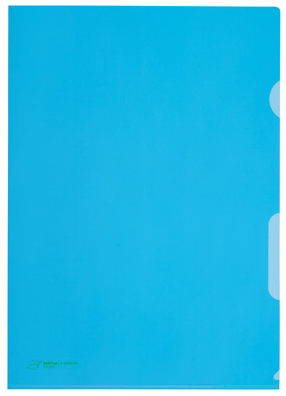 Kolma Sichtmappe A4 – Blau, Kunststoff, Matt, 110 µm, 10er-Pack