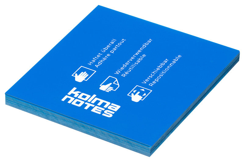 Kolma Haftnotizen – 76×76 mm – Neonblau, 100 Blatt