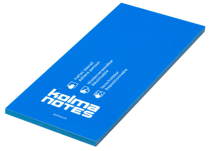 Kolma Haftnotizen – 99×210 mm – Neonblau, 100 Blatt
