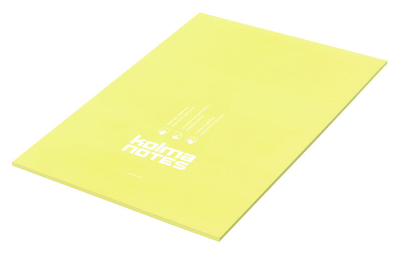 Kolma Haftnotizen – 210×297 mm – Neongelb, 50 Blatt, elektrostatisch, Kunststoff, recyclingfähig