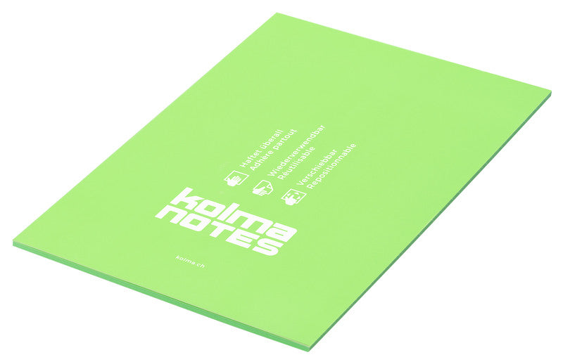Kolma Haftnotizen – 148×210 mm – Neongrün, 50 Blatt