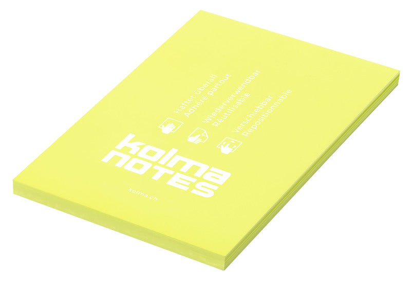 Kolma Haftnotizen – 105×148 mm – Neongelb, 100 Blätter