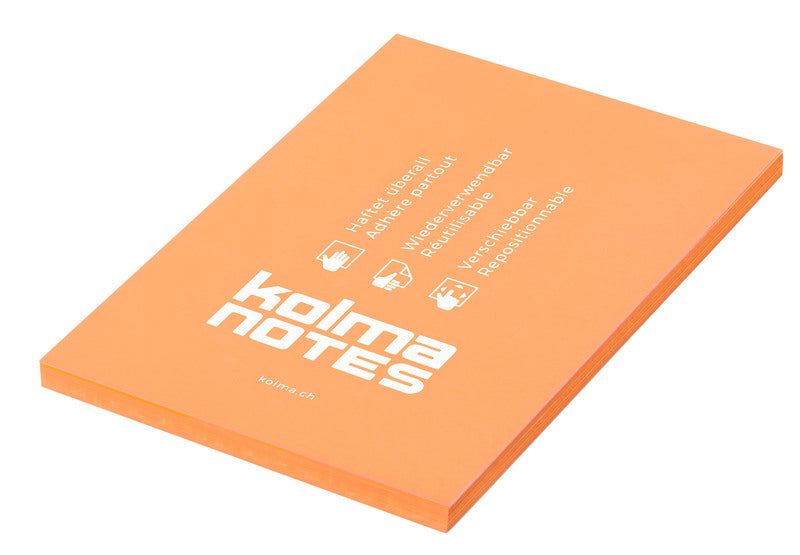 Kolma Haftnotizen – 105×148 mm – Neonorange, 100 Blatt