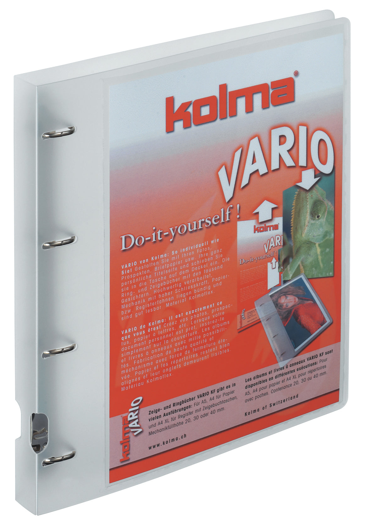 Kolma Sichtbuch Vario XL – A4, mit Fronttasche, transparent, Kunststoff