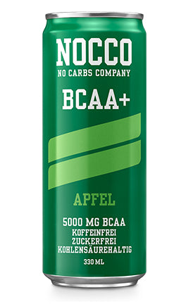 NOCCO Sportgetränk BCAA+ Apfel zuckerfrei koffeinfrei – 24 × 3,3 dl