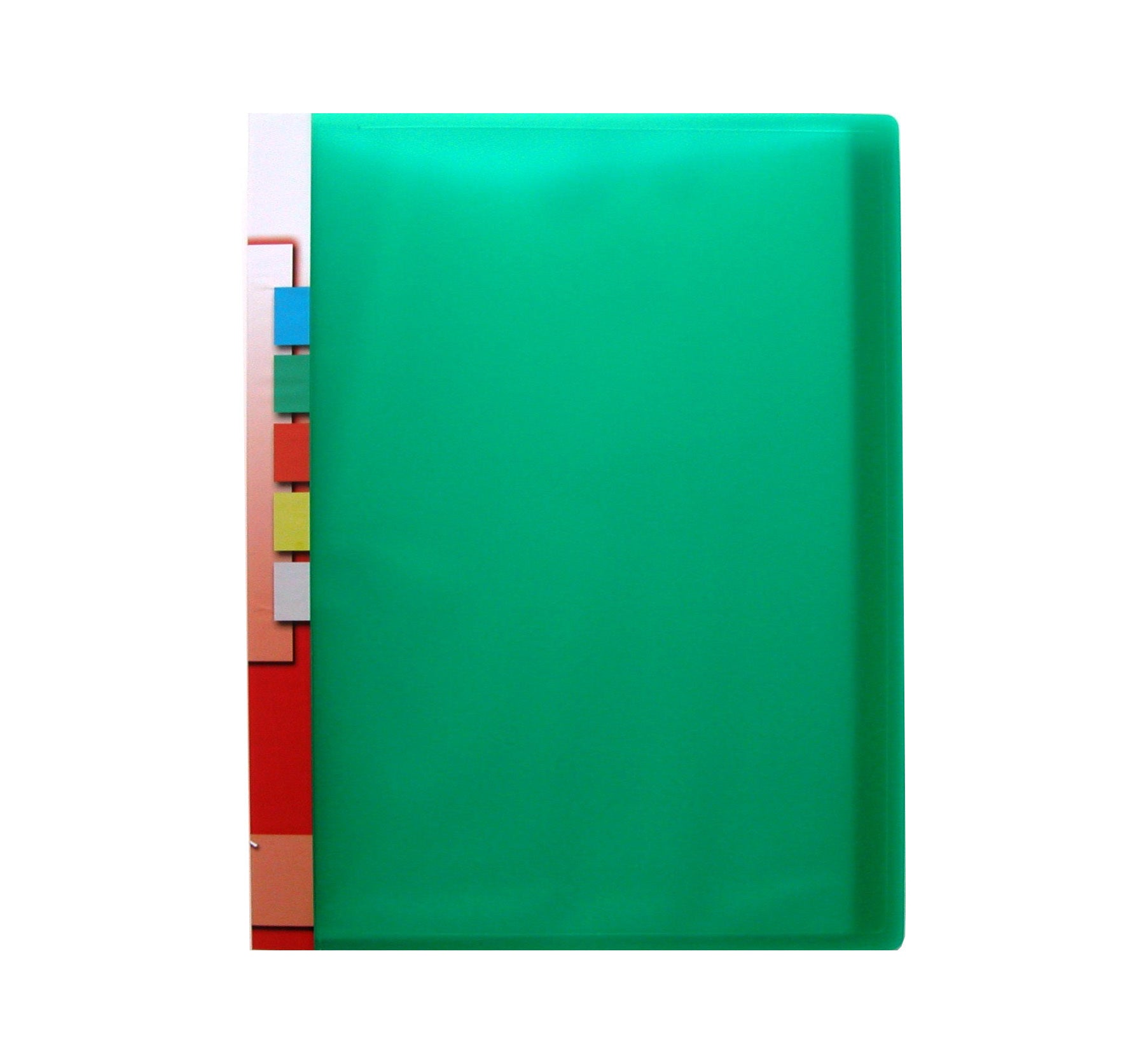Kolma Sichtbuch – 20 Sichttaschen, A4, glatt, glänzend, grün, Kunststoff