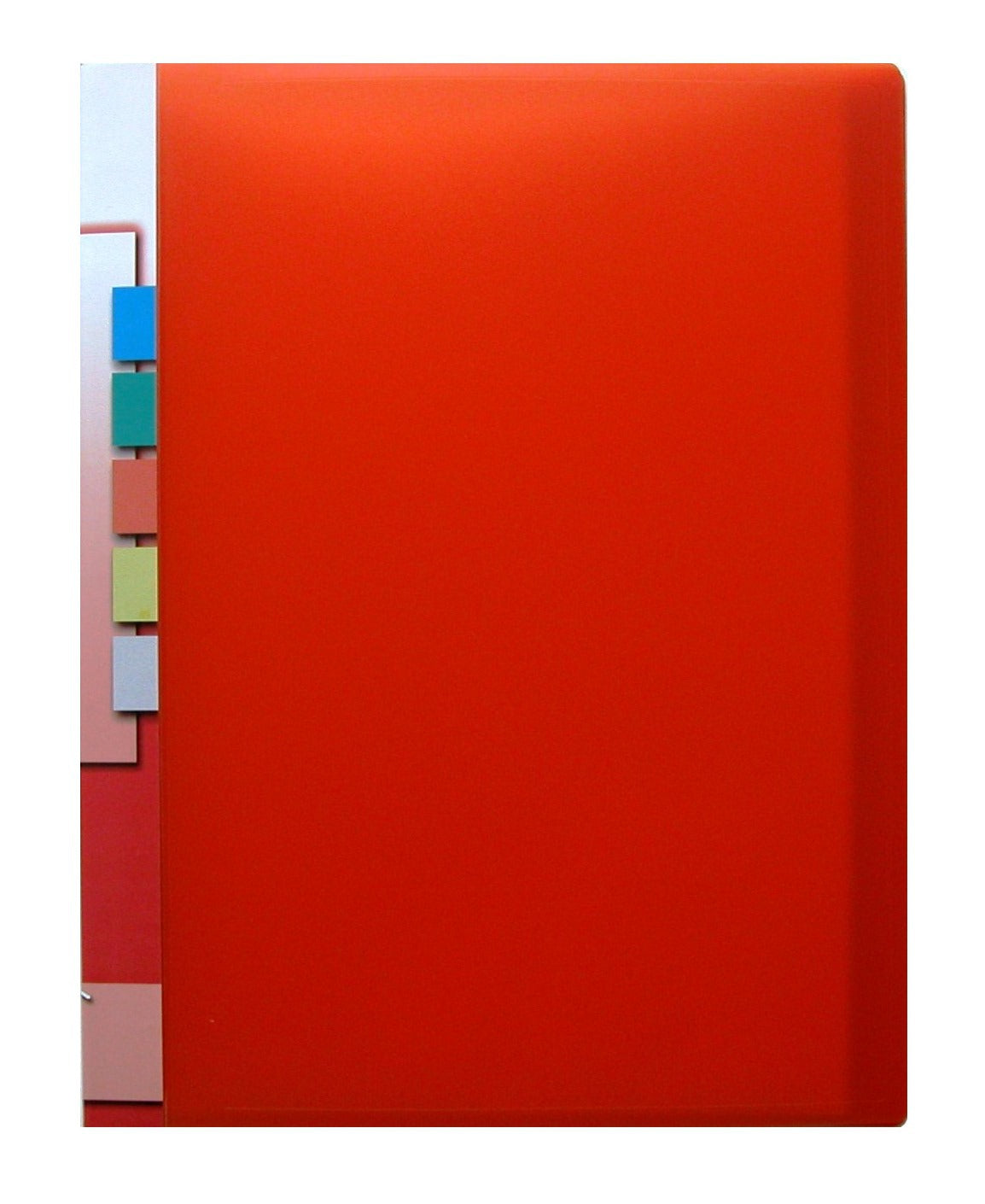 Kolma Sichtbuch – 20 Sichttaschen, A4, glatt, glänzend, orange, Kunststoff