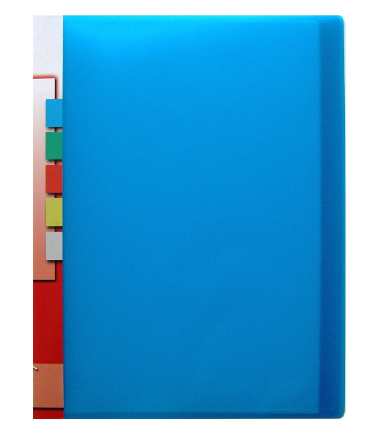 Kolma Sichtbuch – 20 Sichttaschen, A4, glatt, glänzend, blau, Kunststoff