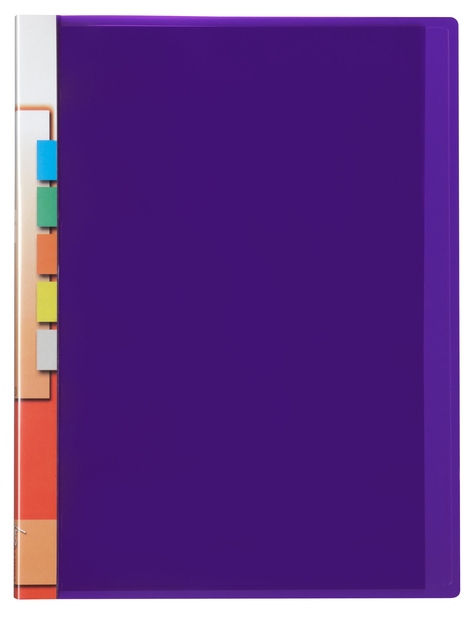 Kolma Sichtbuch – 20 Sichttaschen, A4, glatt, glänzend, violett, Kunststoff