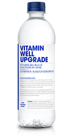 Vitamin Well Vitaminwasser Upgrade Zitrone & Kaktus ohne Kohlensäure – 5 dl