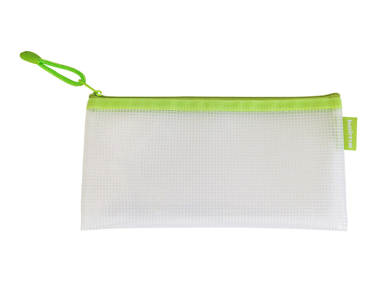 Kolma Reissverschlusstasche Etui – Kiwi – Kunststoff – 23,5 × 12,5 × 0,8 cm