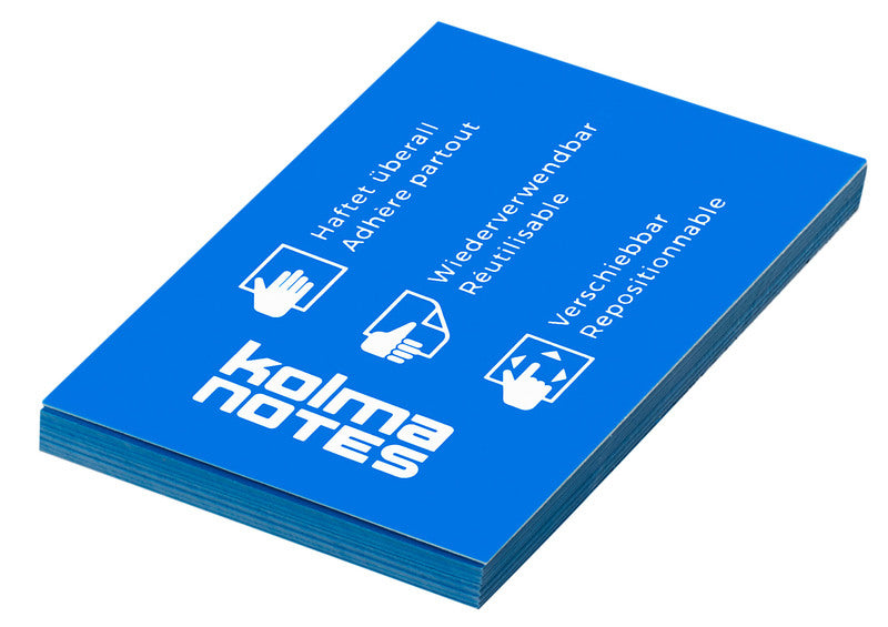 Kolma Haftnotizen – 52×74 mm – Neonblau, 100 Blatt