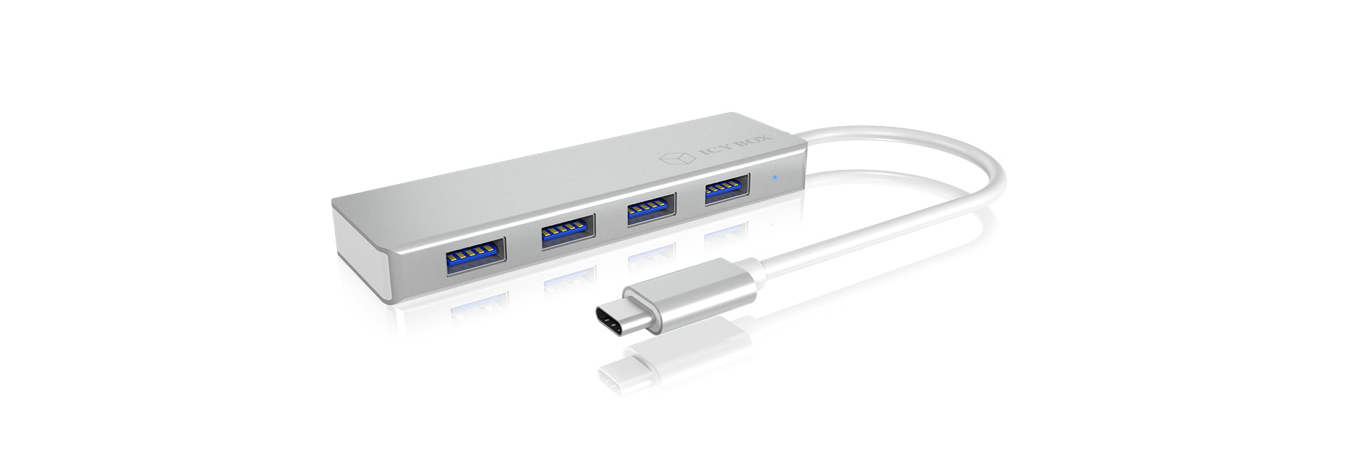 ICY BOX IB-HUB142 USB-Hub – USB-C, 4× USB-A, für Windows/Mac