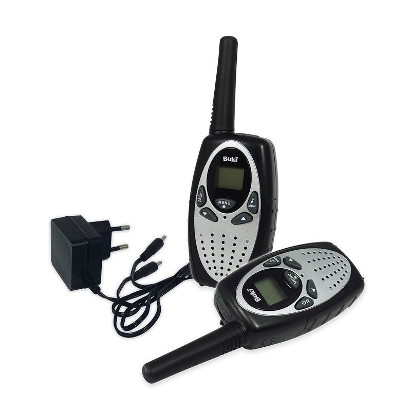 Buki Walkie-Talkie – 4 km Reichweite, 8 Kanäle – ab 8 Jahren – silber