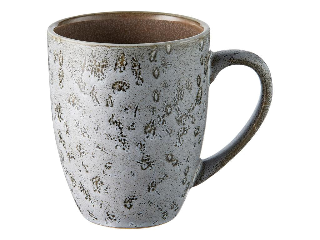 BITZ Kaffeetasse – 4er Set, 300 ml, Ø 8,5 cm, Steinzeug, Grau, spülmaschinenfest, mikrowellengeeignet