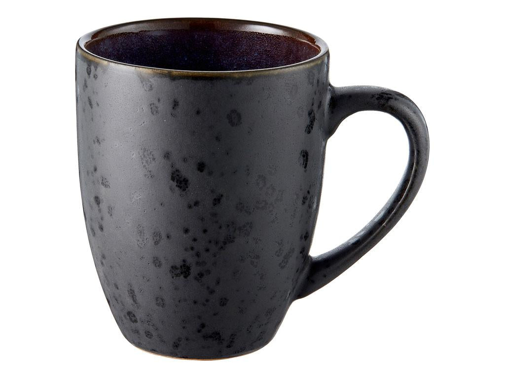 Bitz Kaffeetasse – 4er Set, 300 ml, Ø 8,5 cm, Steinzeug, Schwarz, spülmaschinenfest, mikrowellengeeignet