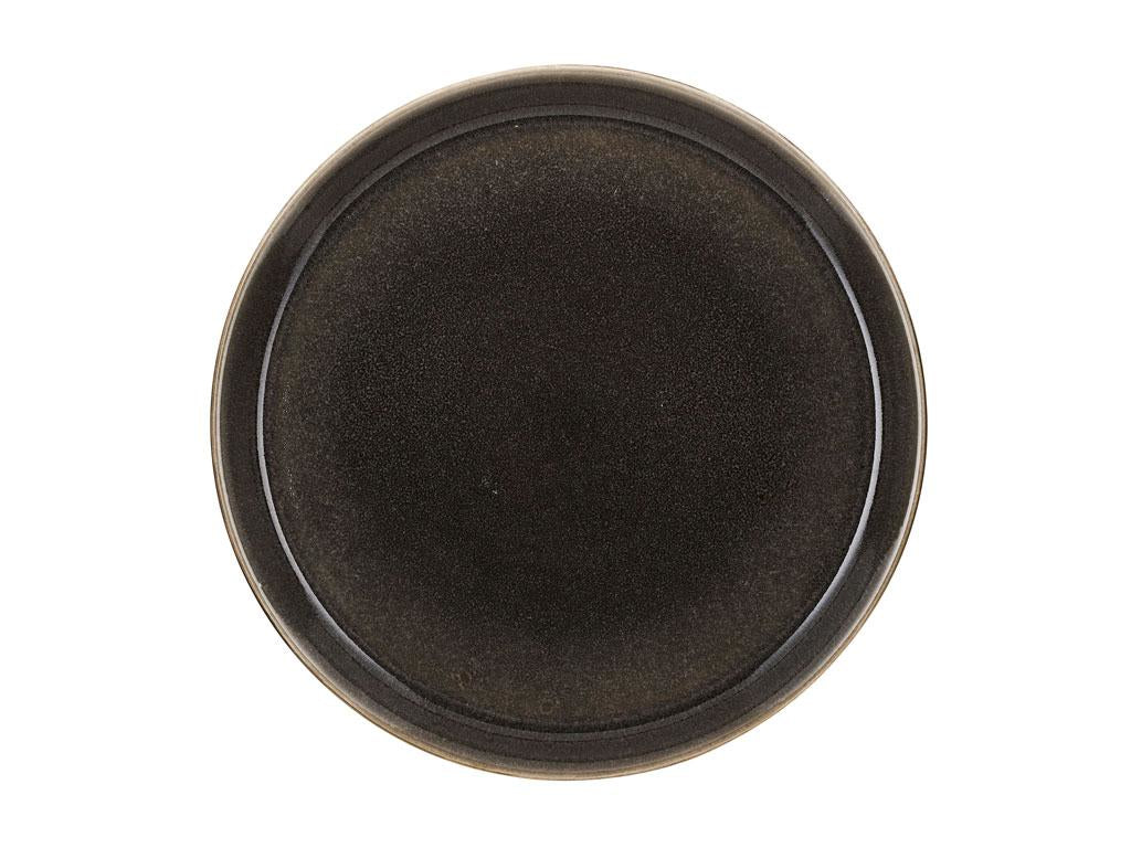 BITZ Speiseteller – 6er Set, Ø 27 cm, Steinzeug, Grau, spülmaschinenfest, ofenfest